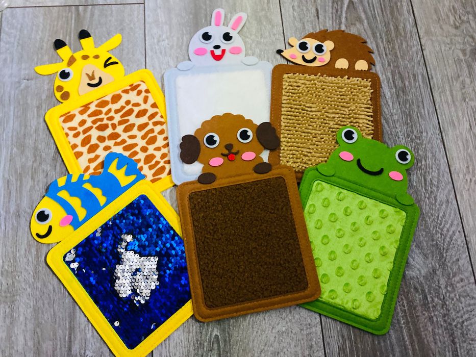 Набір сенсорних іграшок з текстурою тварин для дітей 0-5 років