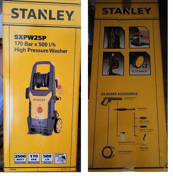 Myjka ciśnieniowa Stanley SXPW25P +dodatki - paragon, gwarancja, 2500W