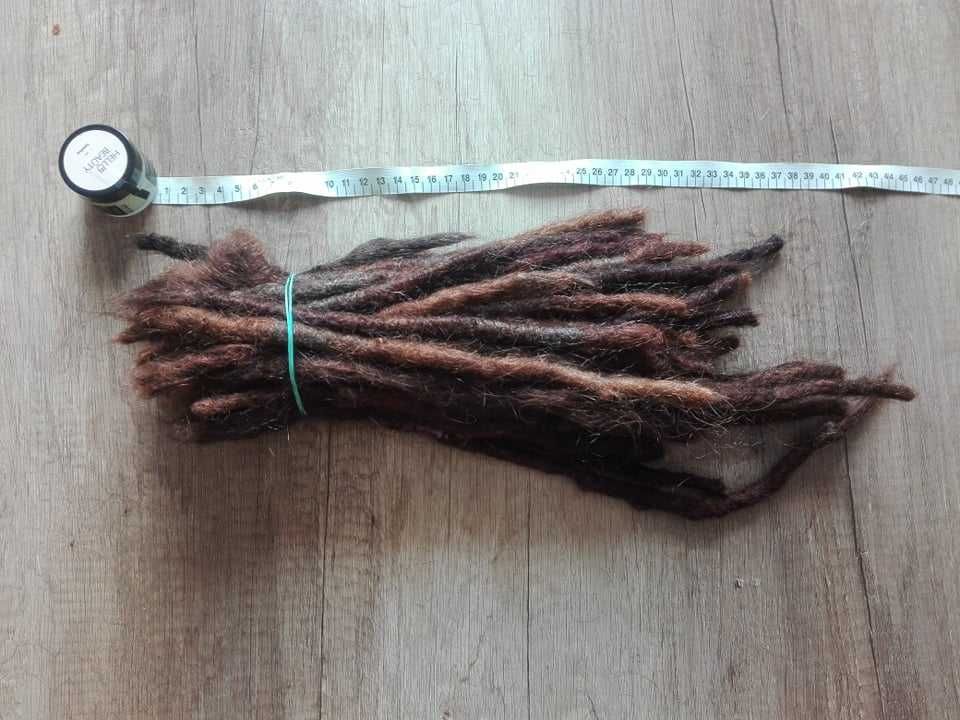 40 sztuk Dredów w 90% naturalne Dredy Dready Dreadlocks dredloki