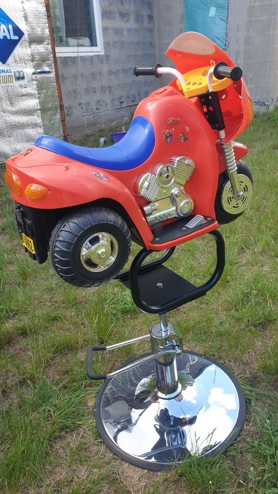 Кресло мотоцикл/машинка для стрижки детей