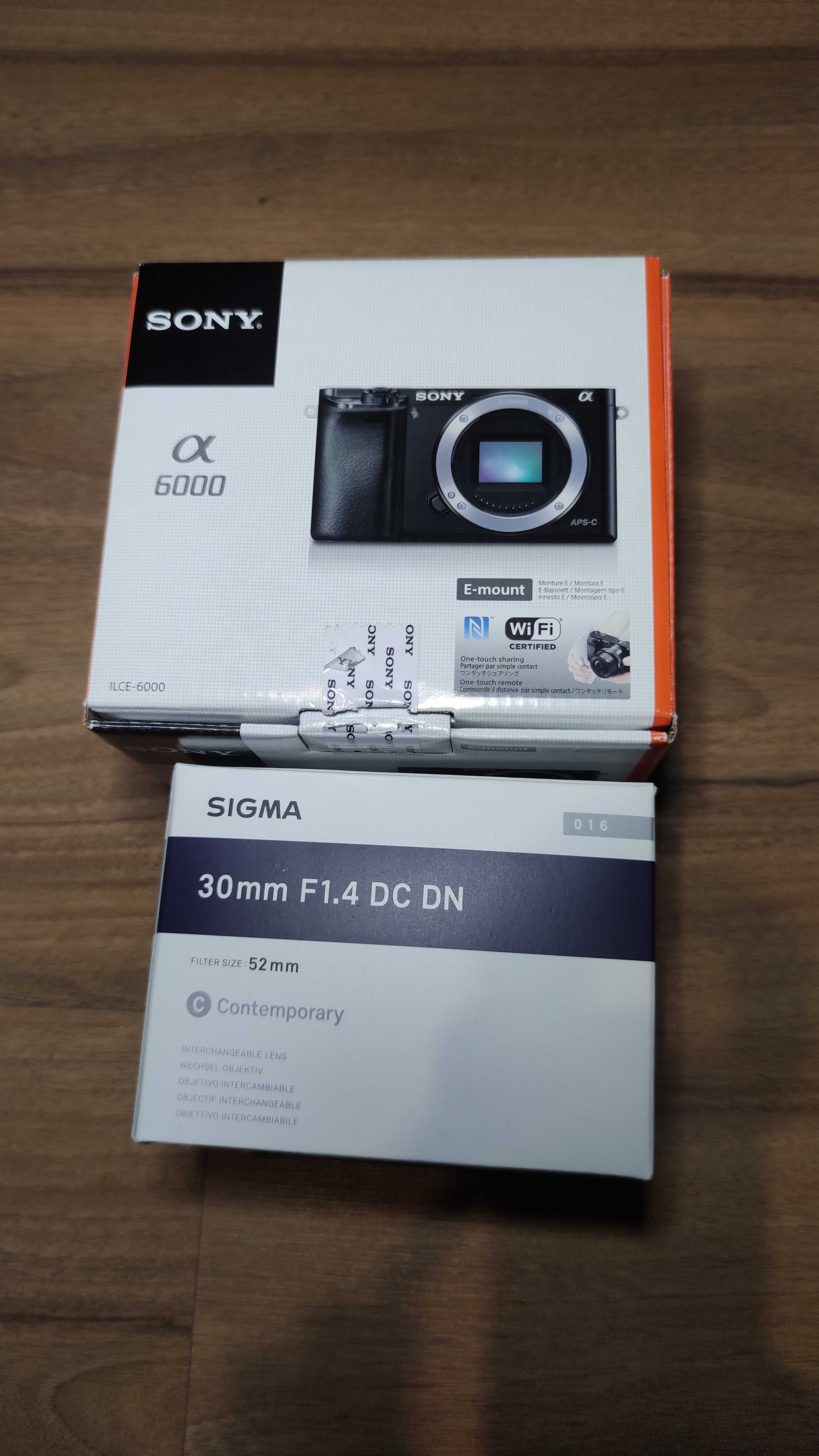 Sony Alpha 6000 +Sigma 30 mm F1.4 - stan idealny