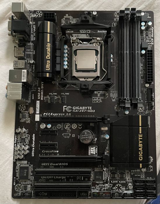 Plyta główna Gigabyte GA-Z87-HD3 procesor i7 4770 K