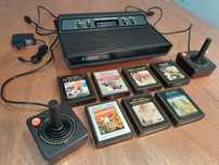 ATARI original + 7 Jogos + 2 Joysticks - COMPLETA a funcionar