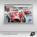 Plakat 100x70 Vintage Retro bolid formuły Monaco gp f1