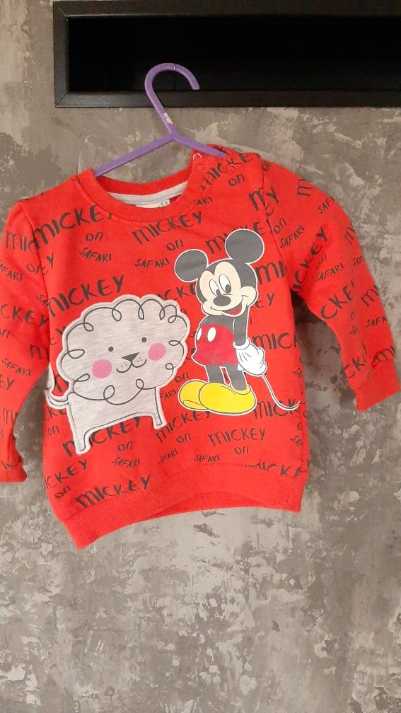 Bluza Mickey Mouse Disney, rozm. 74, stan bdb