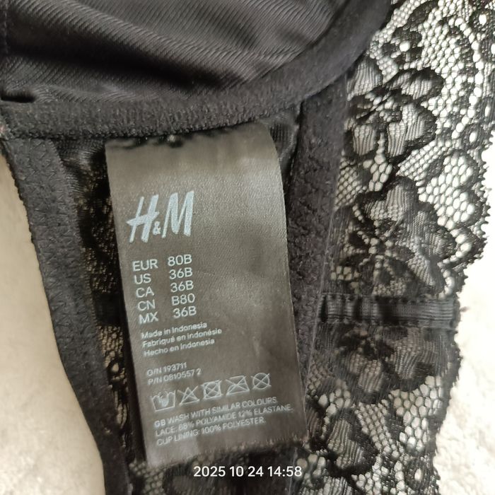 Biustonosz push up , r.80/B, marki H&M