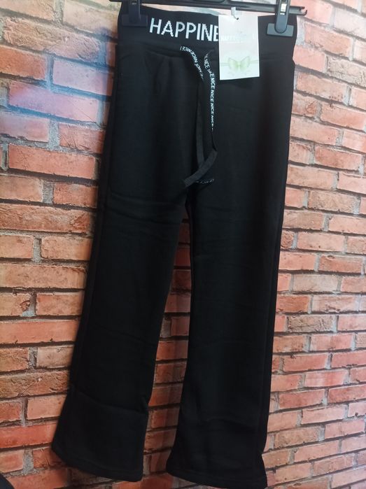 Czarn dzwony ocieplane 140 146