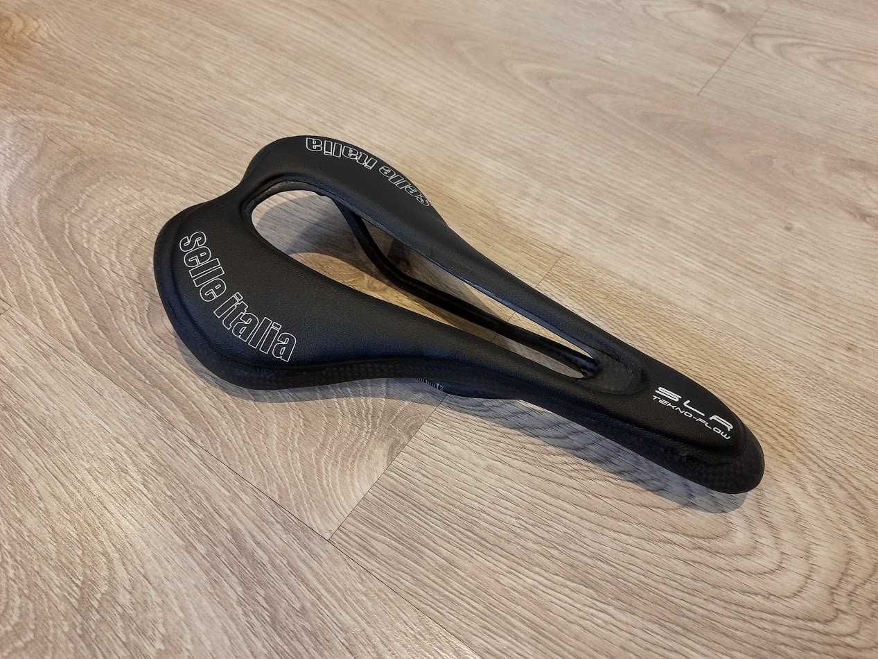 Седло велосипедное Selle Italia SLR carbon, кожа, легкое