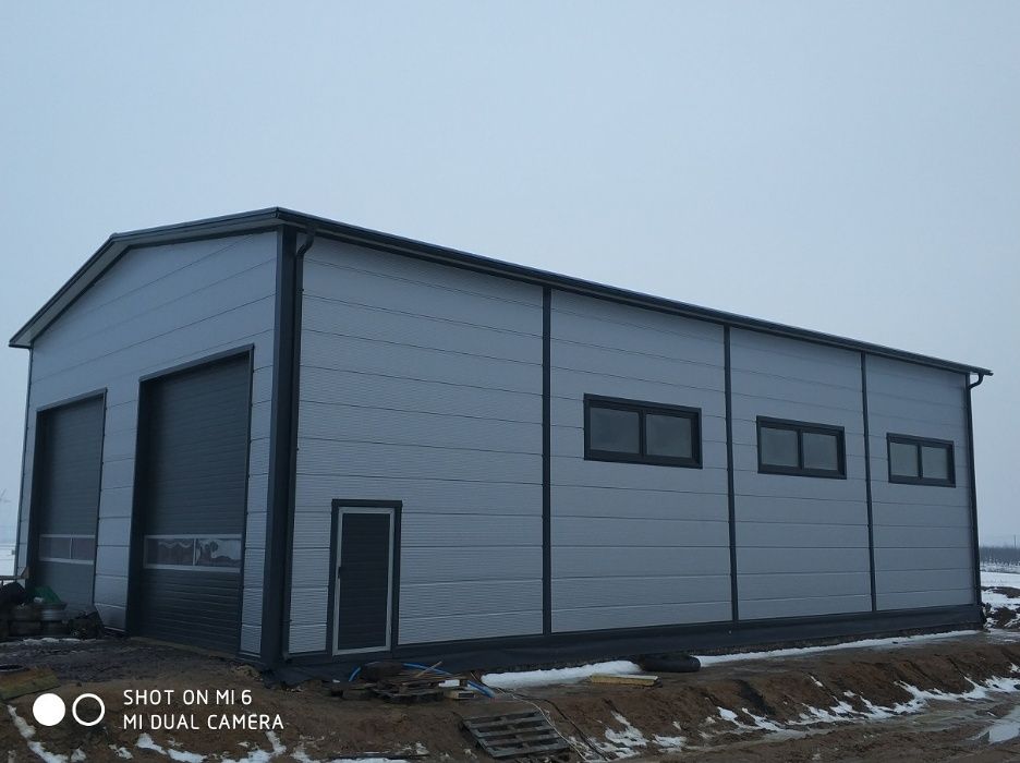 12 X 22 CENA 480 000 zł brutto budynek z płyty warstwowej warsztat