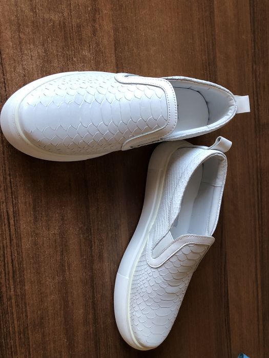 Слипоны кожаные