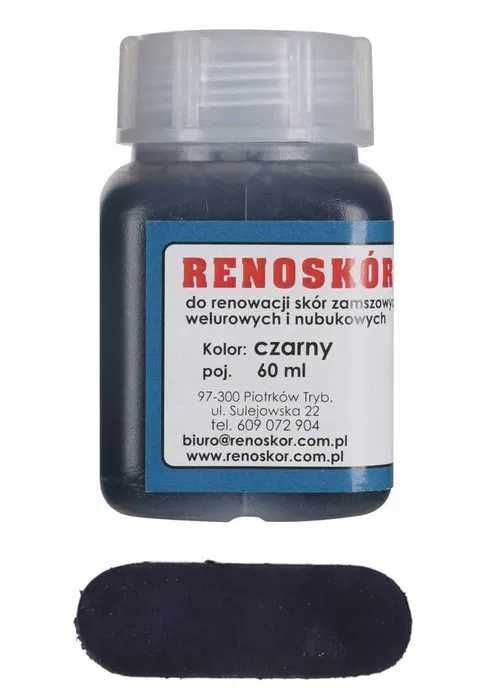 RENOSKÓR FARBA Lakier do zamszu Czarny