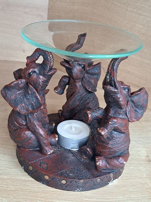 Аромалампа зі слонами, підсвічник, статуетка, слони, декор,антикваріат