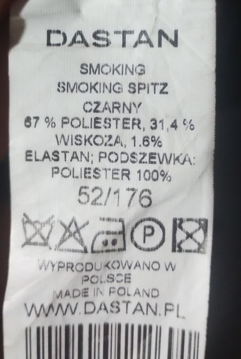 Smoking Garnitur Dastan na wesele sylwestra andrzejki