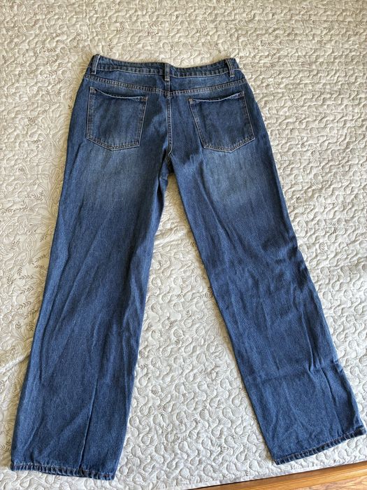 Shein jeansy rozm. L, szeroka nogawka, dzwony, luźne