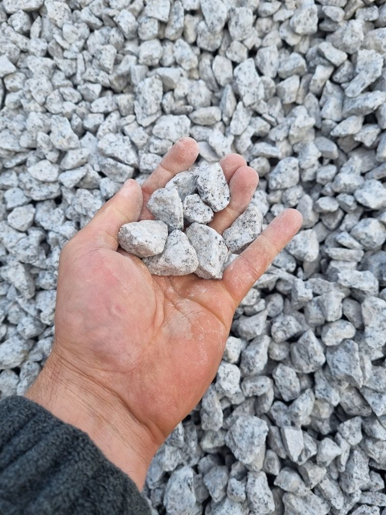 Grys biały dolomit kamień ogrodowy 8-16