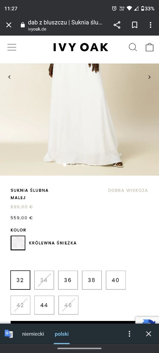 Piękna suknia ślubna