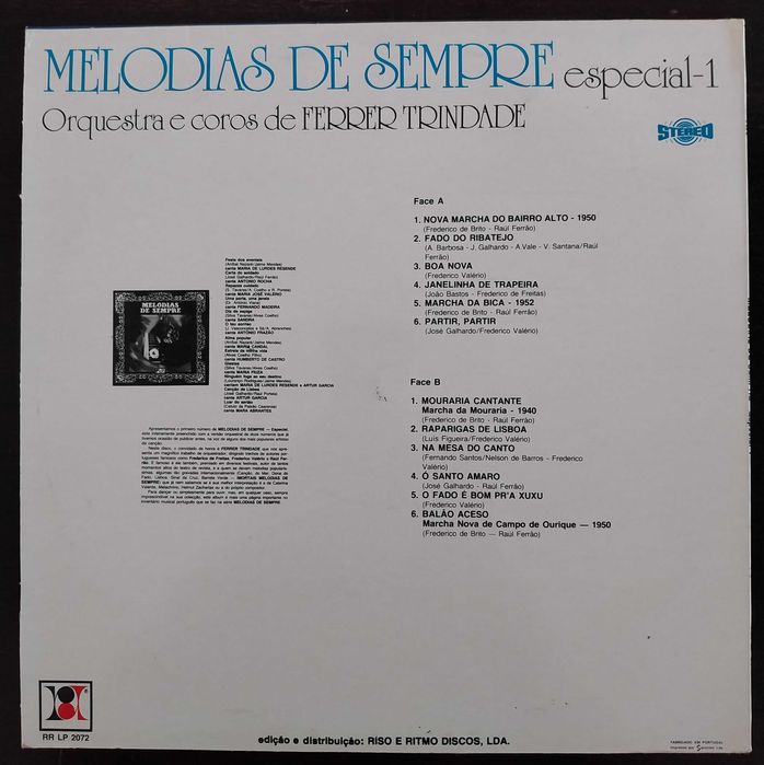 vinil: Ferrer Trindade “Melodias de sempre, Especial 1”
