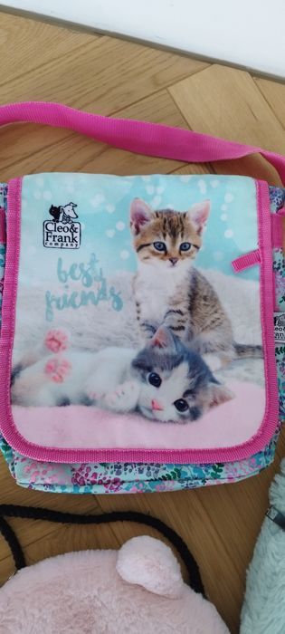 Torebka kotek kotki kwiaty cleo and Frank