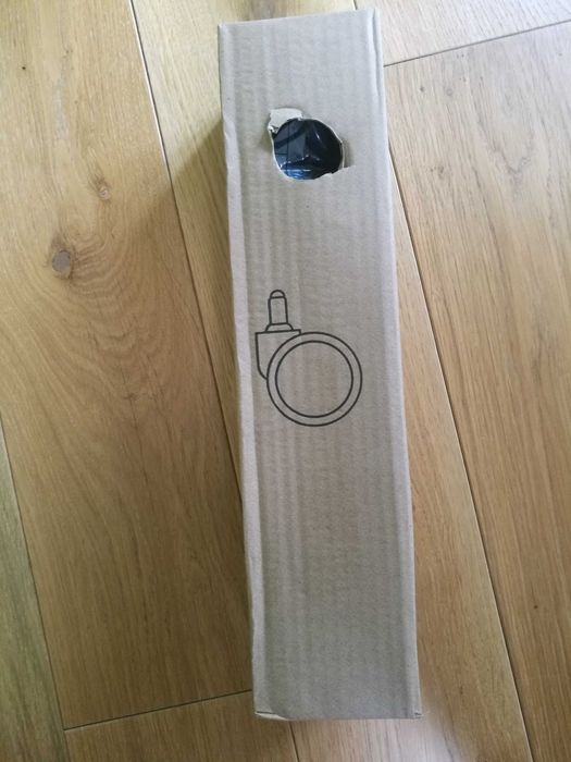 Kółka 60 mm, trzpień 11 mm, wys. trzp. 24 mm, miękkie tworzywo, 5 szt