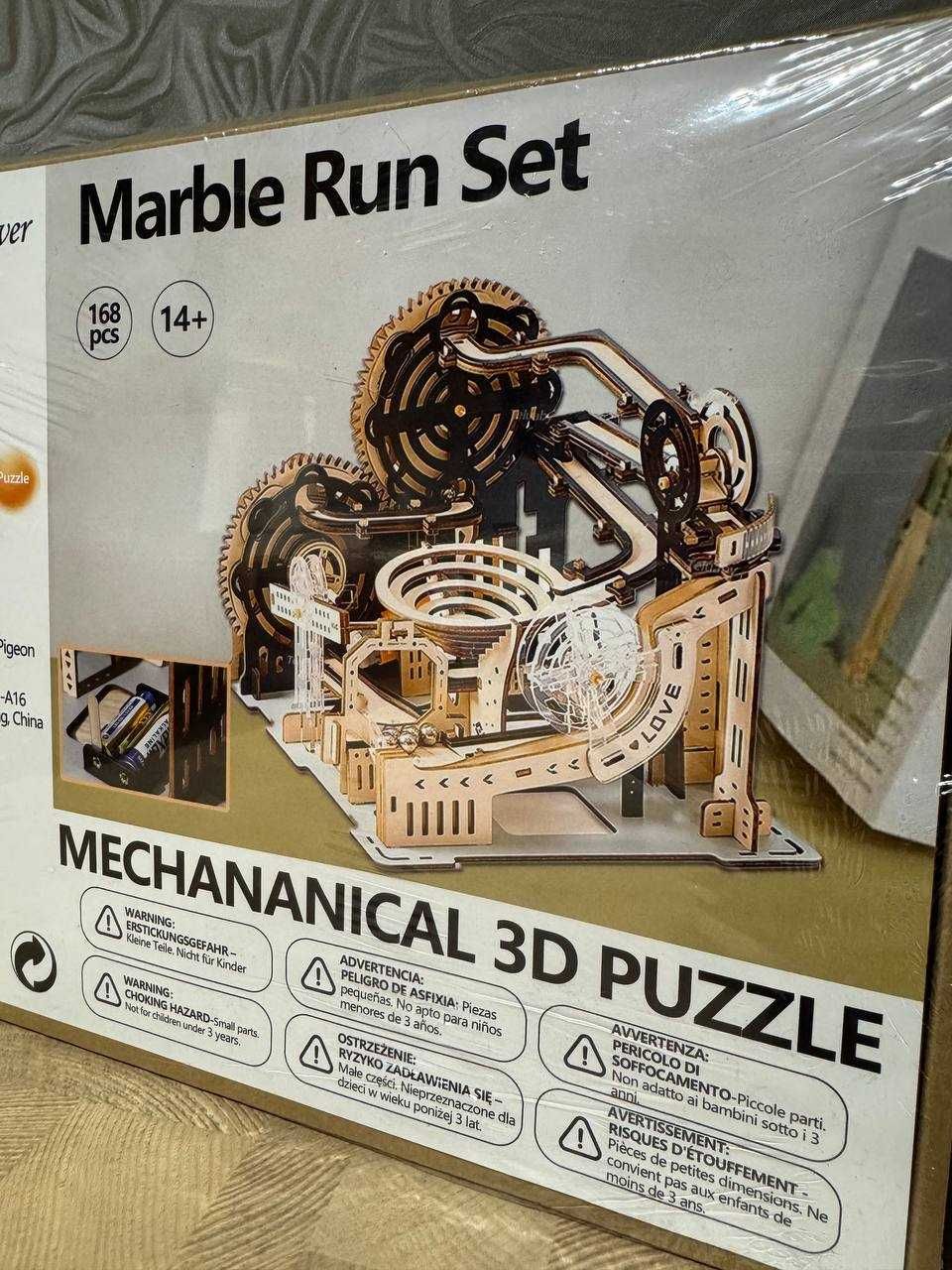 3д деревянный конструктор на батарейках 3d marble run set 168 деталей