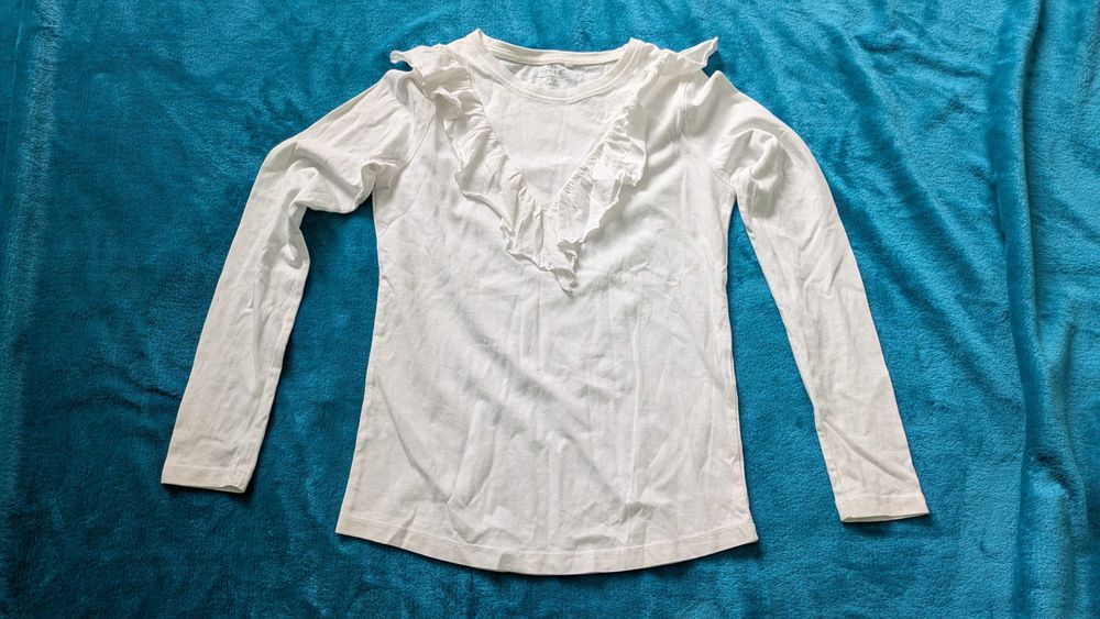 Biala bluzka szkolna 146 - 152 11 lat