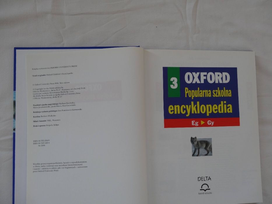 Popularna szkolna encyklopedia Oxford 3 tomy całość