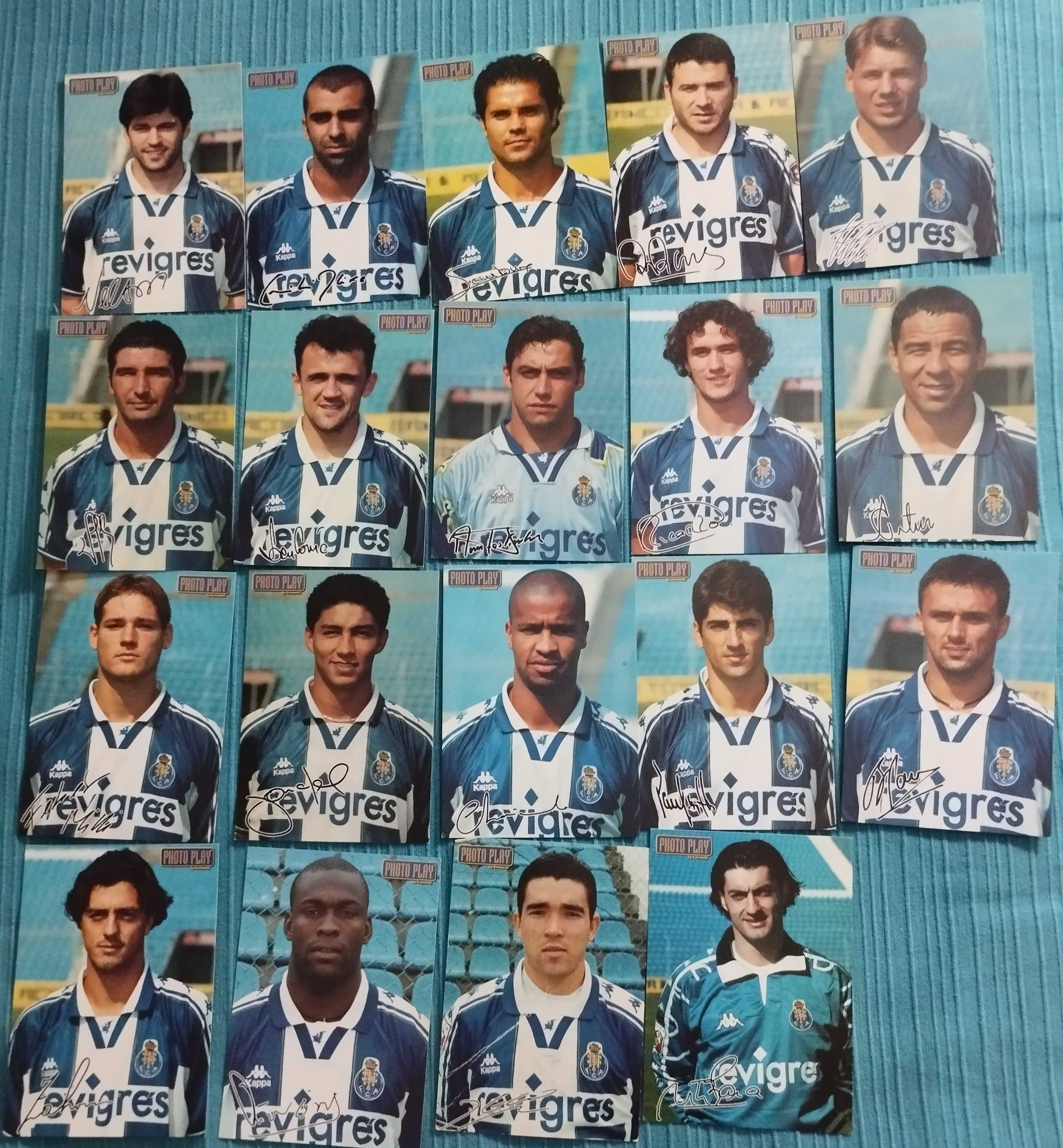 19 Postais Históricos - FC Porto Época 1998/99 PENTACAMPEÃO