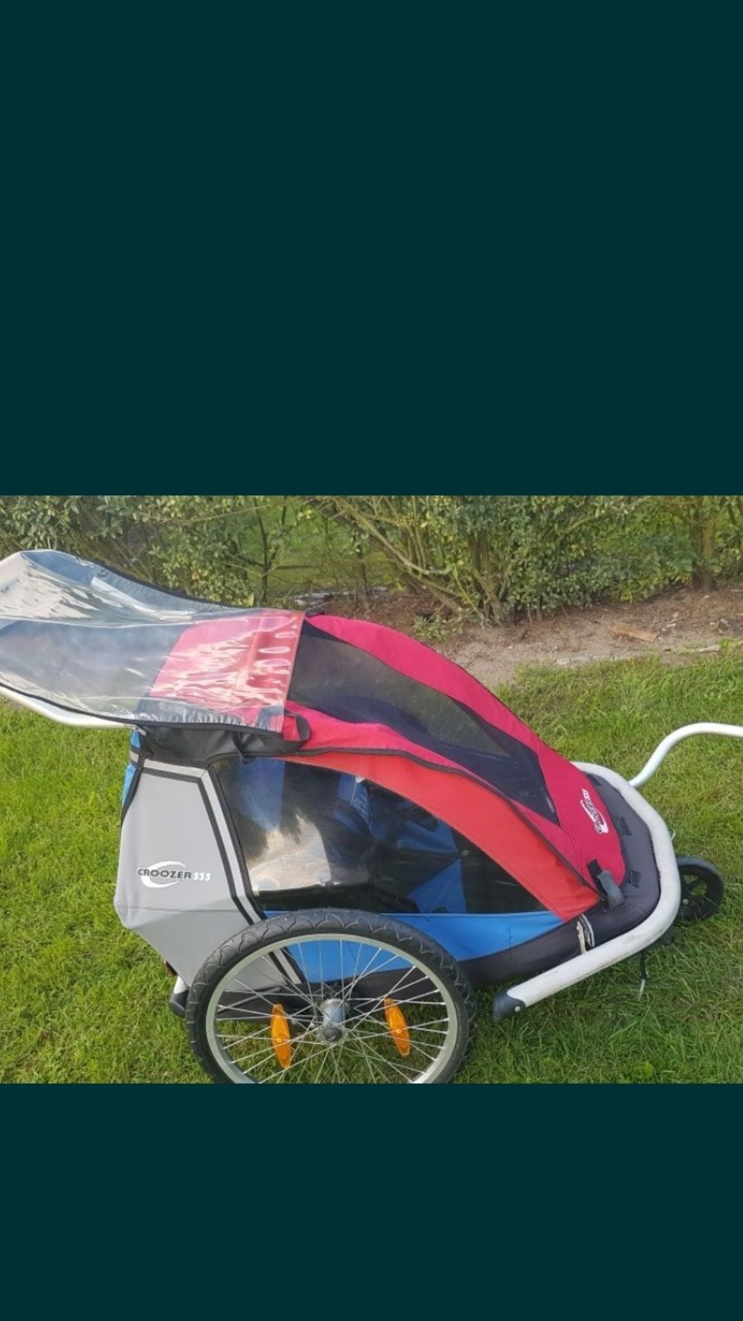 Croozer 535 kid for 2 przyczepka rowerowa riksza wózek 3w1