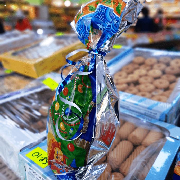 Недорого ! Новогодние Новорічні пакети упаковка для цукерок подарков