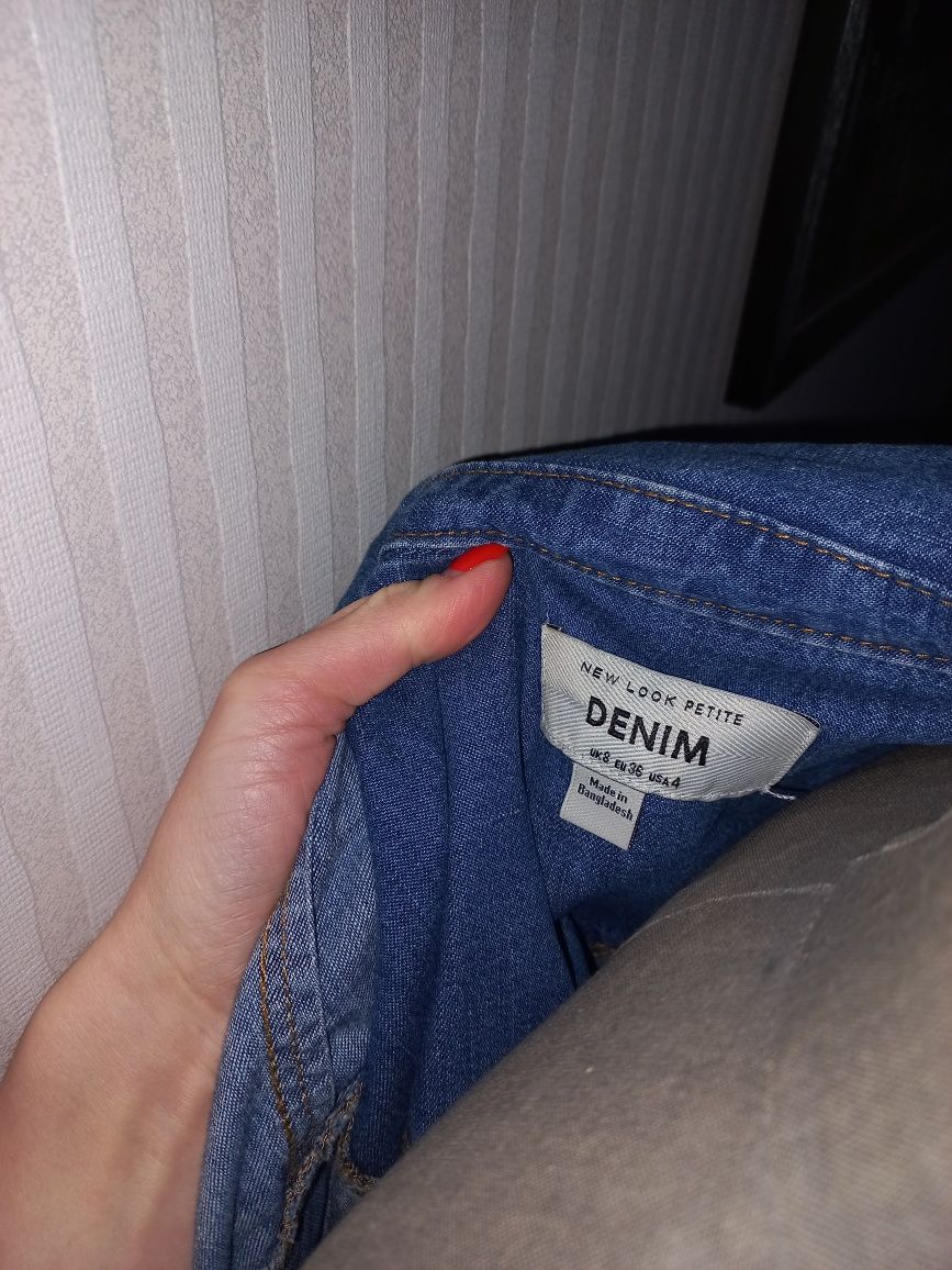 Фирменное джинсовое модное платье Denim
