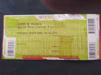 bilhete guns N,roses
