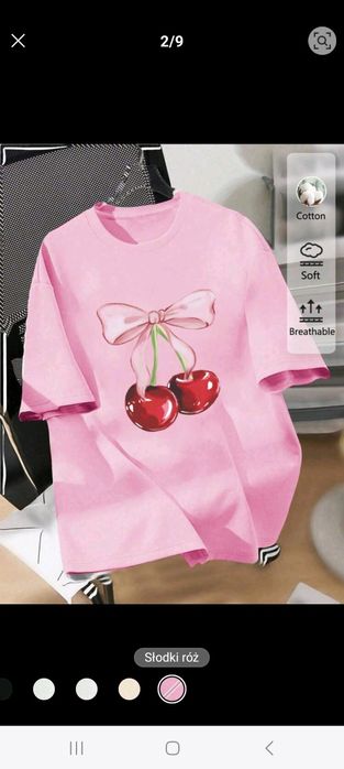 Bluzka z wisienkami XS Shein