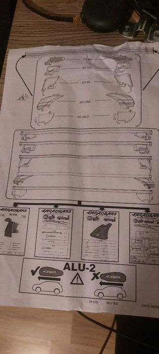 Aluminiowy bagażnik dachowy poprzeczki 130cm Farad