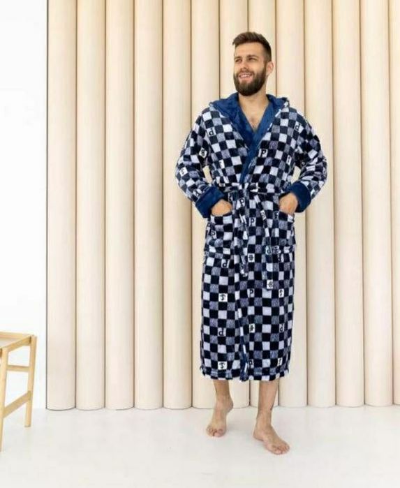 Ciepły szlafrok męski