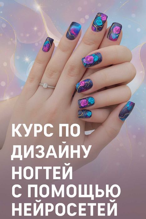 Обучение маникюру по дизайну ногтей (Nail Art) с помощью нейросетей