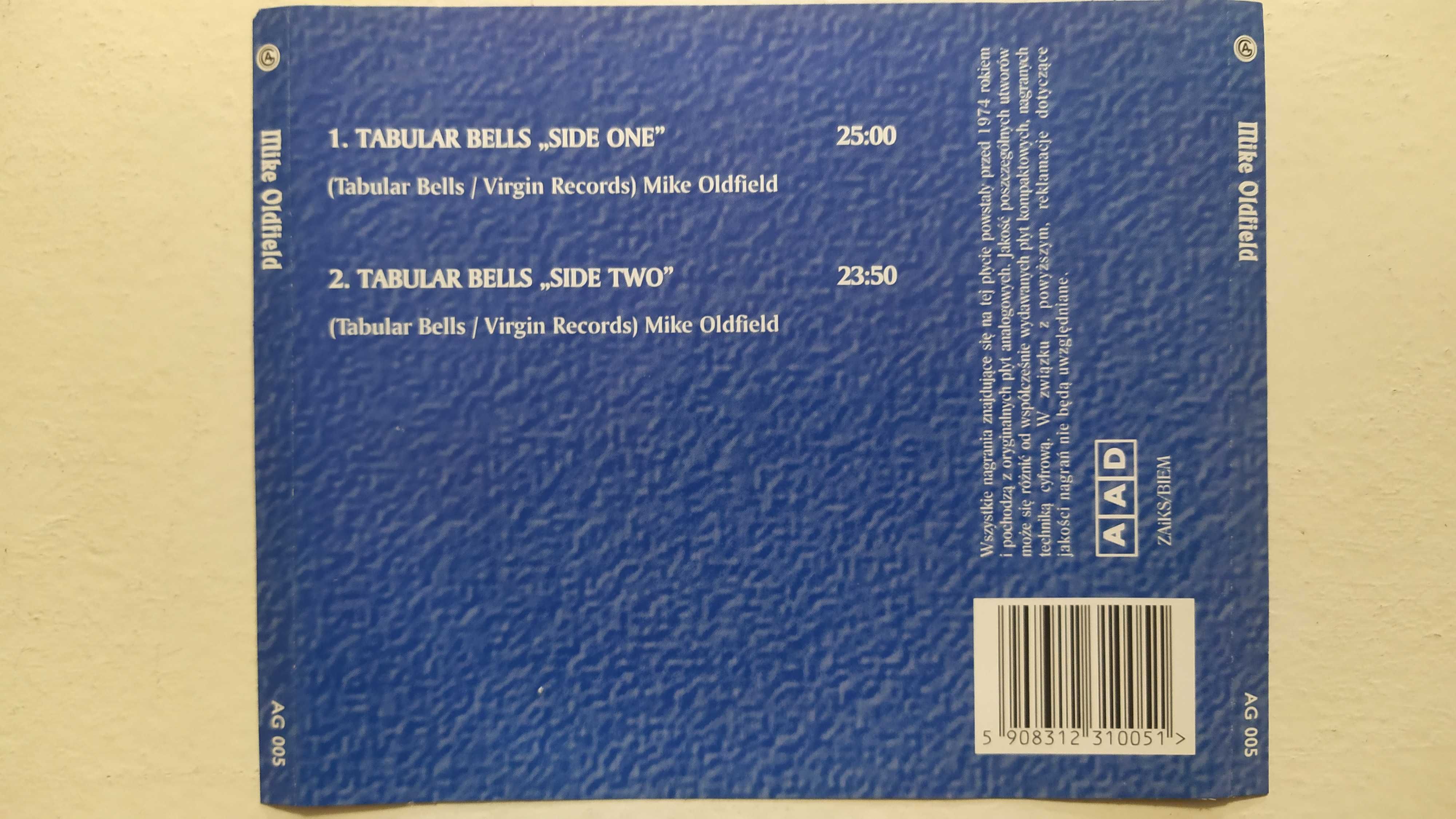 Mike Oldfield Tubular Bells Gold Collection płyta CD