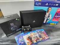Konsola Playstation 4 PS4 PRO 1TB + Słuchawki Razer + 4 gry GW6 SKLEP
