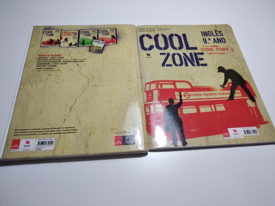 Livro, manual de inglês para o 9°ano.Cool zone.
