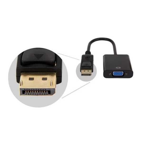 Przejściówka DisplayPort DP → VGA (Adapter / Konwerter)