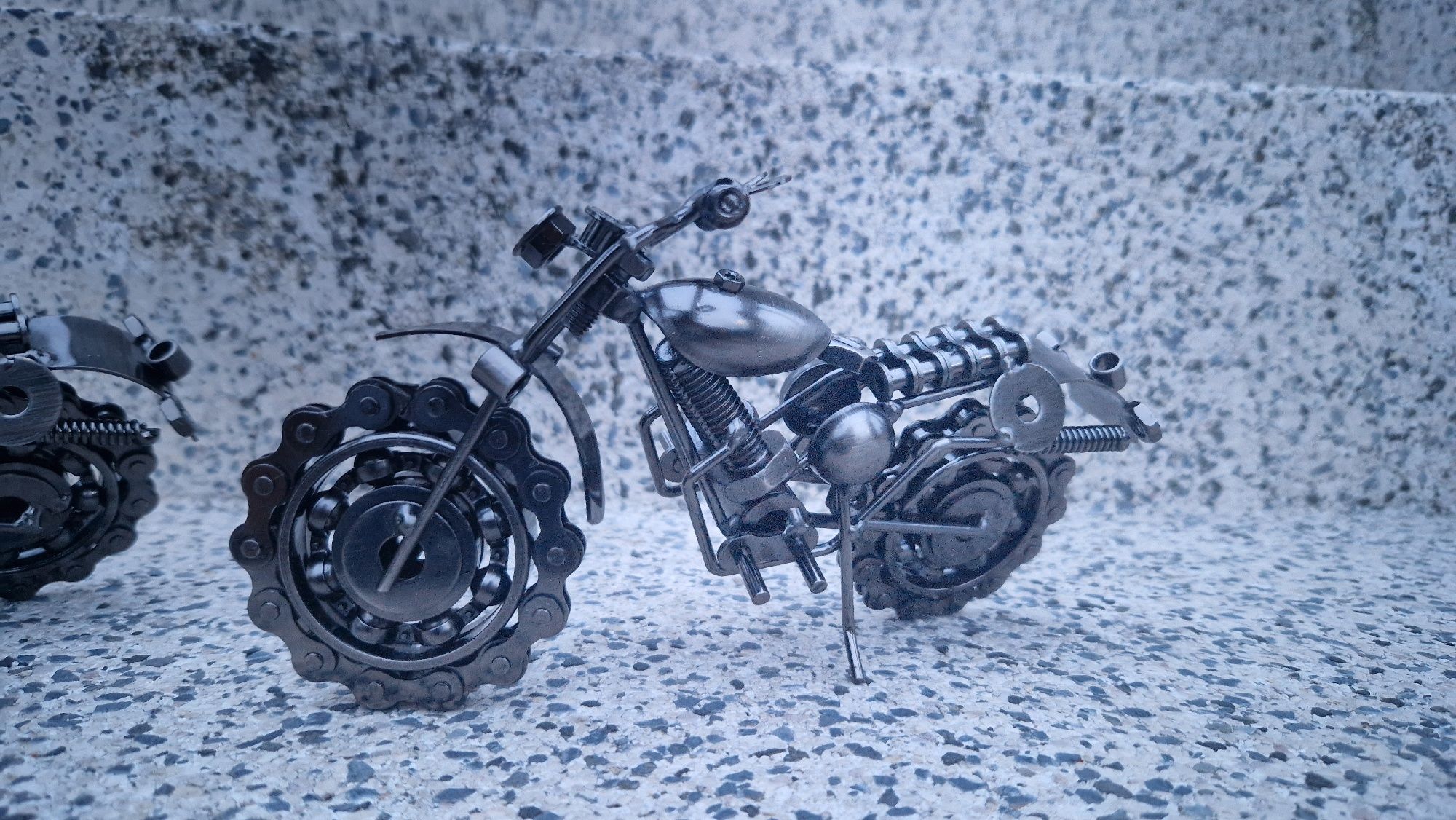 3 Motos em Metal - Artesanato