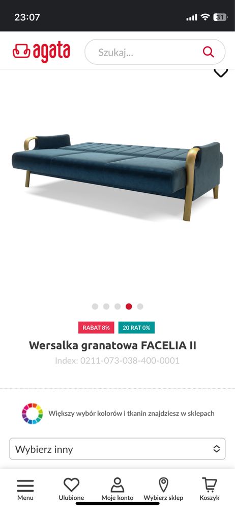 Wersalka faciela