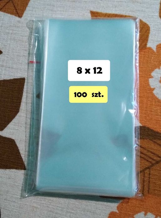Woreczki celofanowe 8x12 cm z zakładką - 100 sztuk