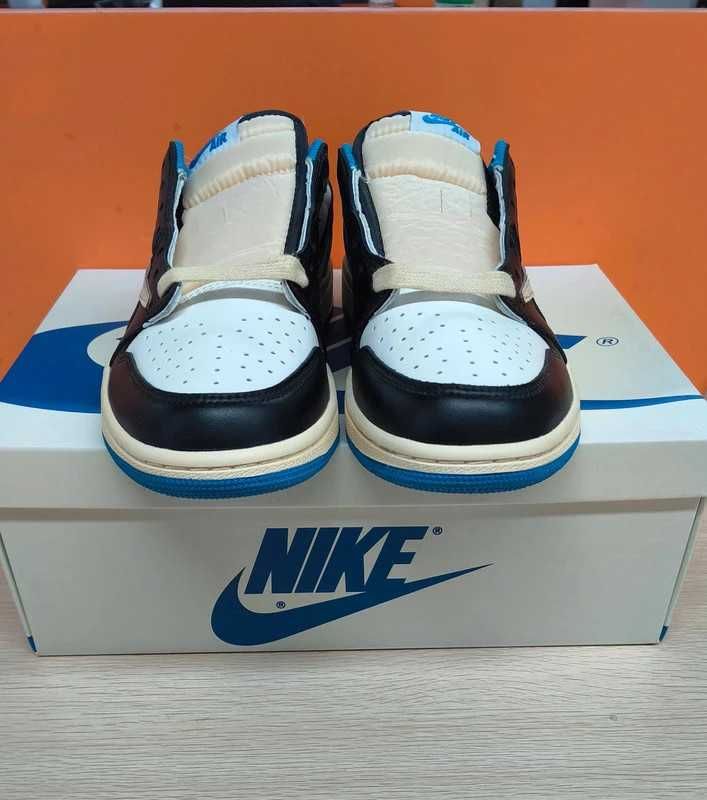 TravisScott\Jordan1*Retro*DamskieNikeAIrniebieski UnisexTrampki.45