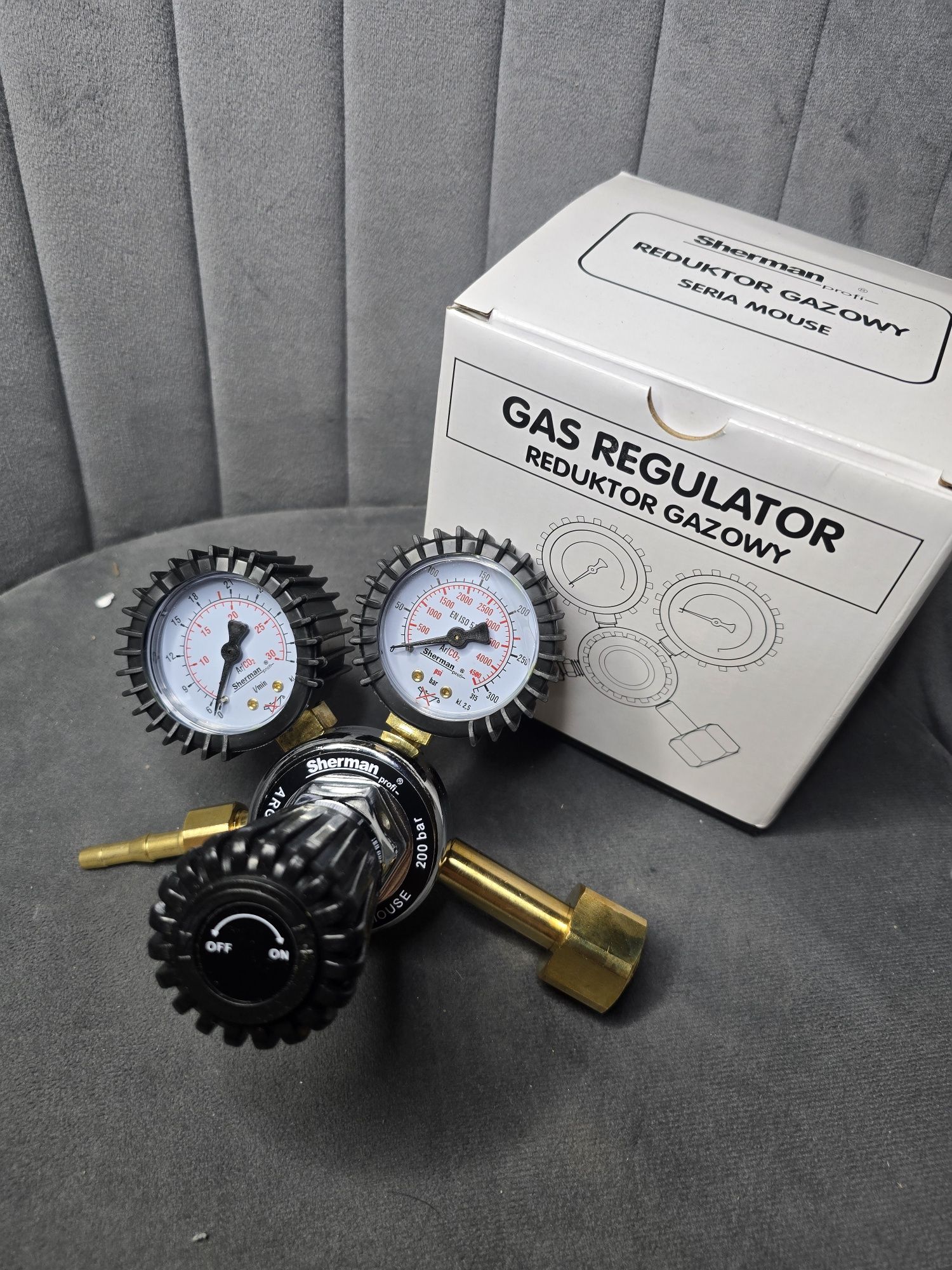 Reduktor Ar/CO2 argon sherman mouse