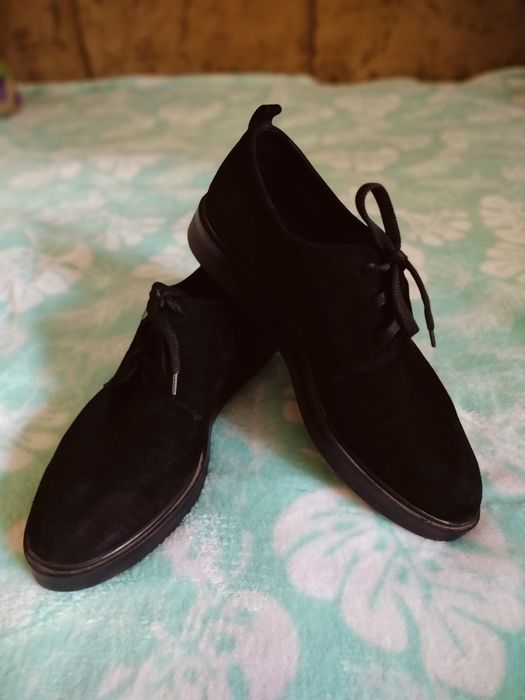 Туфли замшевые женские