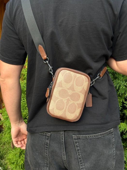 Сумка ОРИГІНАЛ Coach Stanton Maxi Sig Коричневий
