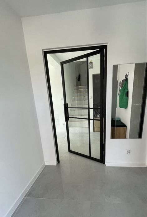 Drzwi loft loftowe szklane nowoczesns metal industrial