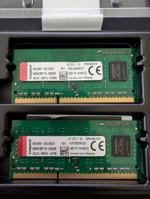 Pamięć RAM DDR3 SODIMM Kingston KVR13S9S8K2/8 2x4GB