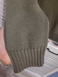 Sweter oliwkowy, khaki M