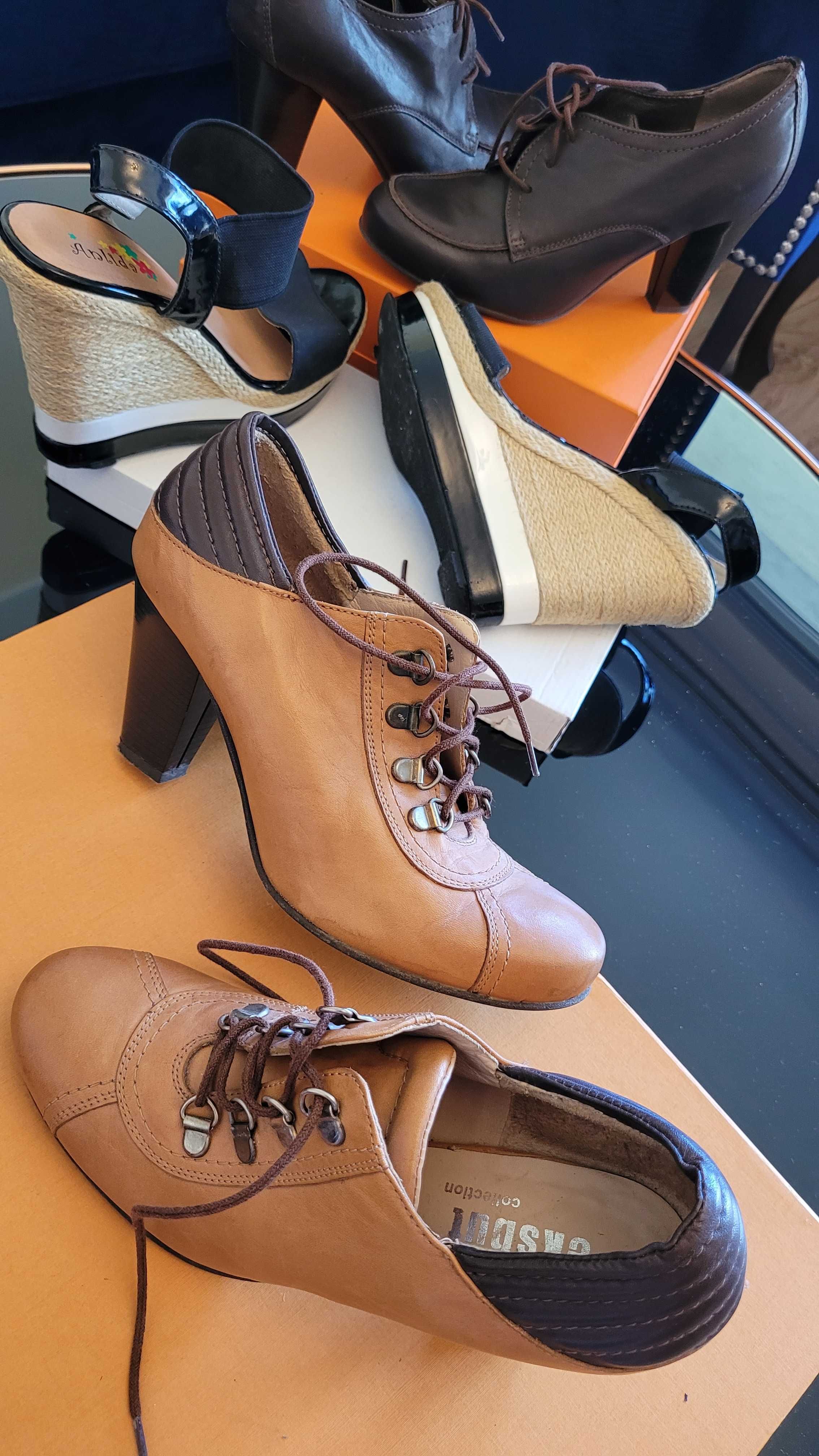 Buty damskie Szpilki kolekcja  botki półbuty skóra 37 OKAZJA GRATIS  !